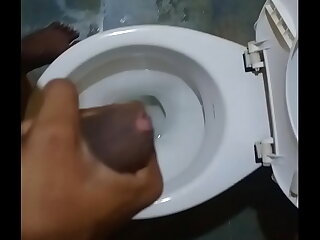 A thrill-seeker indulges in toilet masturbation, teetering on the edge of pleasure and discomfort. The risk adds an extra layer of excitement as they strive for a satisfying climax.